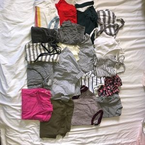 Assorted bundle of summer t-shirts of tank tops